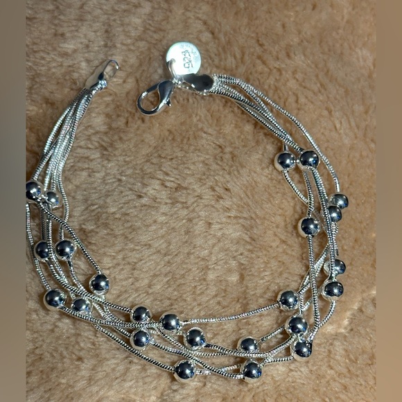 Undefined Jewelry - Sterling Silver 925 Elegant Silver Beaded Bracelet